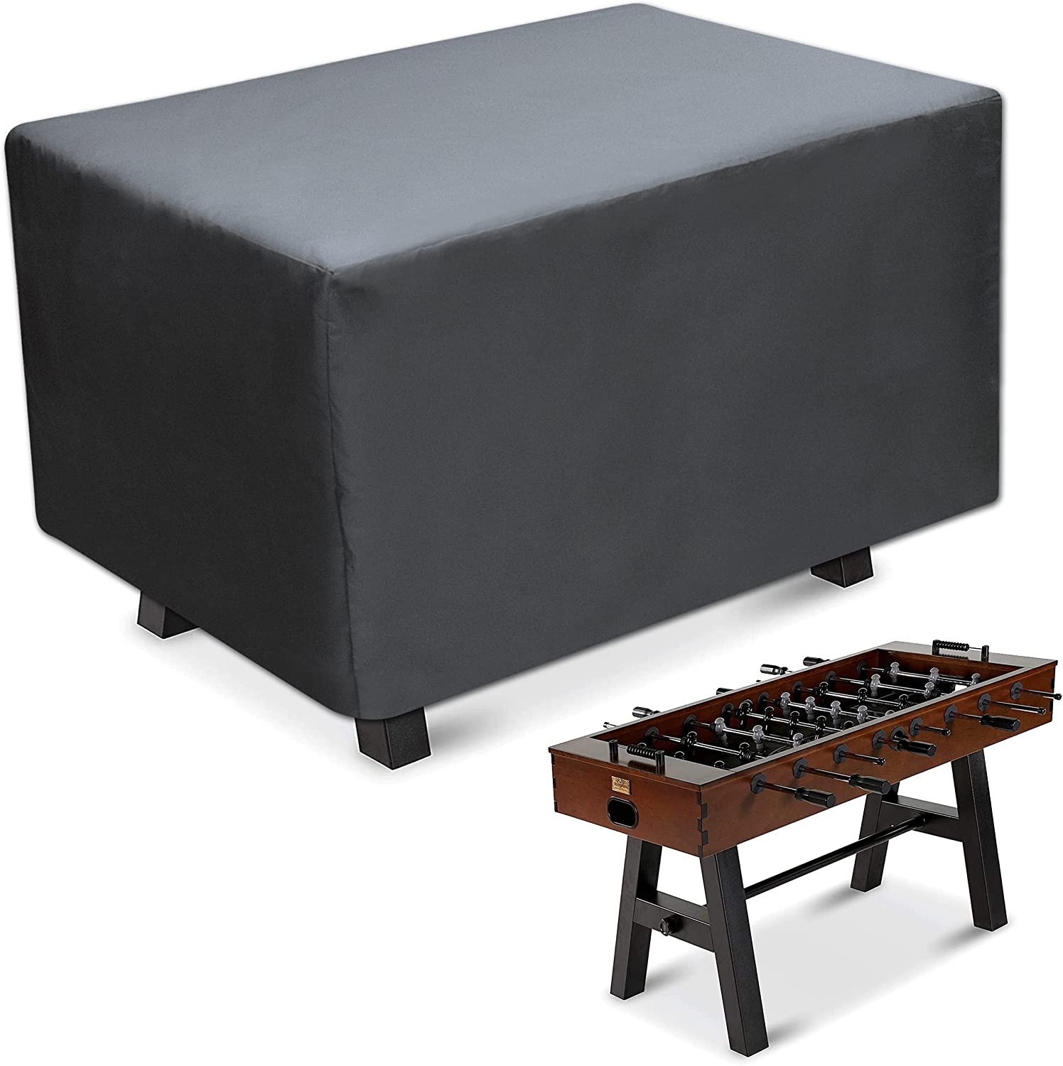 Weatherproof 5ft Foosball Table Cover with Leg Secure Clip Strap