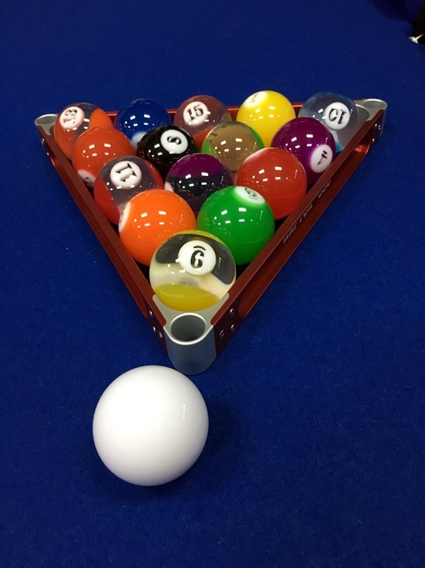 2.25" Clear Numbered Pool Ball Set - Playing Accessories - Billiard