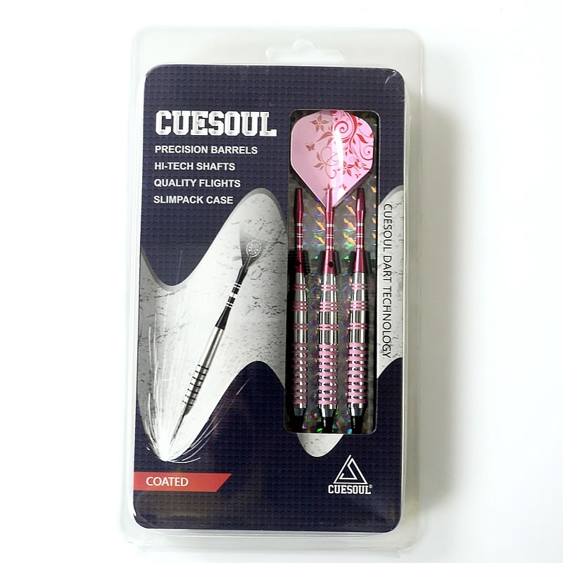 CueSoul 3pcs Soft Tip Dart Set (Pink Shaft)