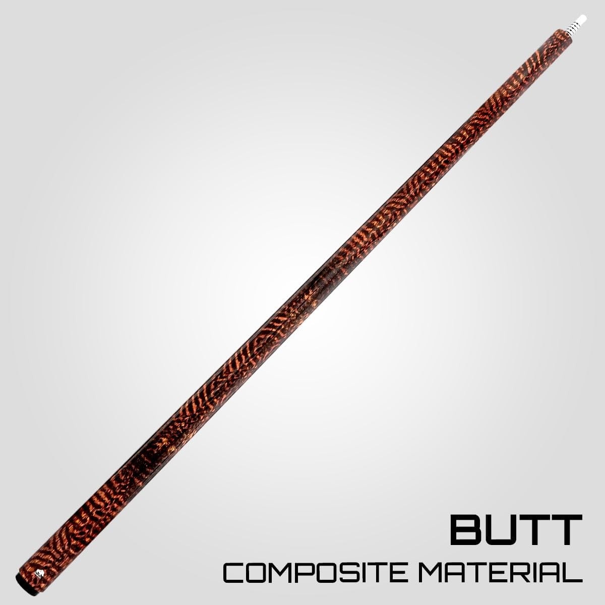 58" Real Wood Series - Carbon Fibre Snakewood Pool Cue