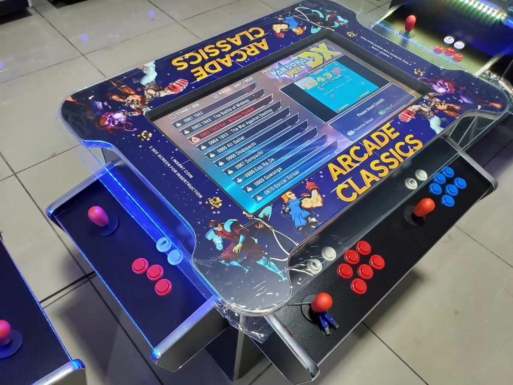 Cocktail / Coffee Table Retro Arcade Game Console