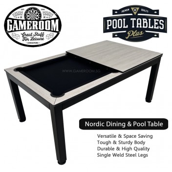 7ft Nordic Dining & Pool Table