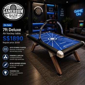 7ft Deluxe Pro Air Hockey Table