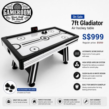 7ft Gladiator Pro Air Hockey