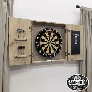 Herrington Wood Dartboard Cabinet (with dartboard)