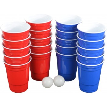 20pcs Beer Pong Cup & 6 Playing Balls