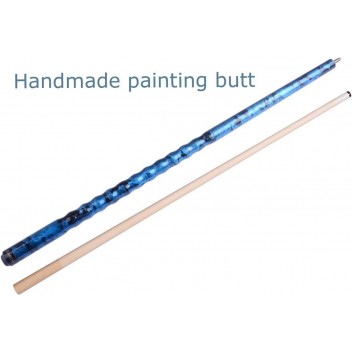 58" AB Metallic Blue Ergonomic Handle Pool Cue