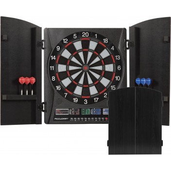 18" FC Pro DartBoard with Cabinet (Black)