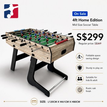 4ft Home Edition Soccer Table