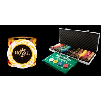300 Chips & Poker Set w/ Aluminum Carry Case