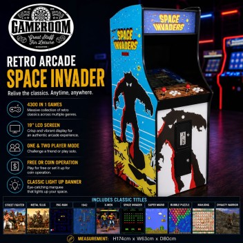 Retro Arcade Machine (Space Invader) 4300 Games