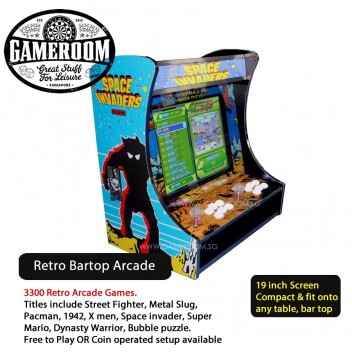 Bartop Mini Arcade Machine (Space Invader Design) 3300 games in 1