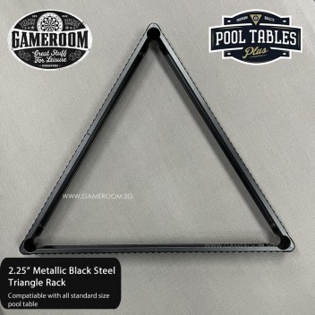 2.25" Metallic Black Steel Triangle Rack