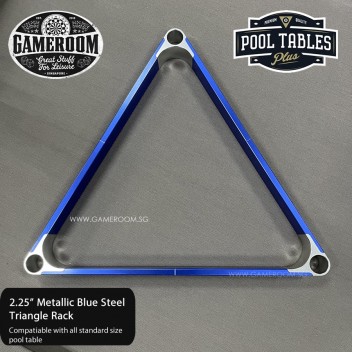 2.25" Metallic Blue Steel Triangle Rack