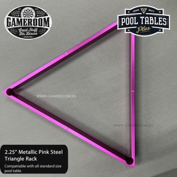 2.25" Metallic Pink Steel Triangle Rack