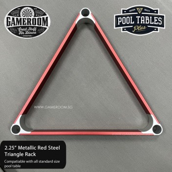 2.25" Metallic Red Steel Triangle Rack