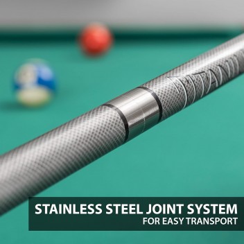 58" EP Titanium Carbon Fibre Pool Cue